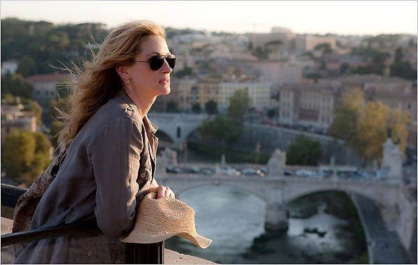 Julia Roberts in Eat Pray Love staring out a foreign country