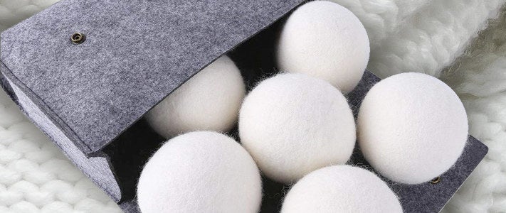 A case with soft balls of wool