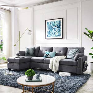 sectional grey couch