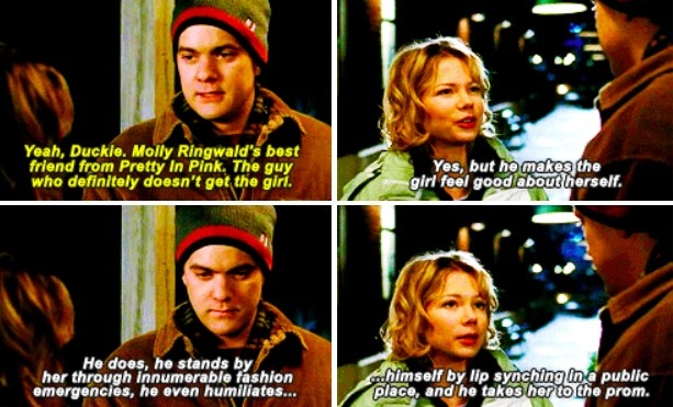 Jen giving Pacey love advice
