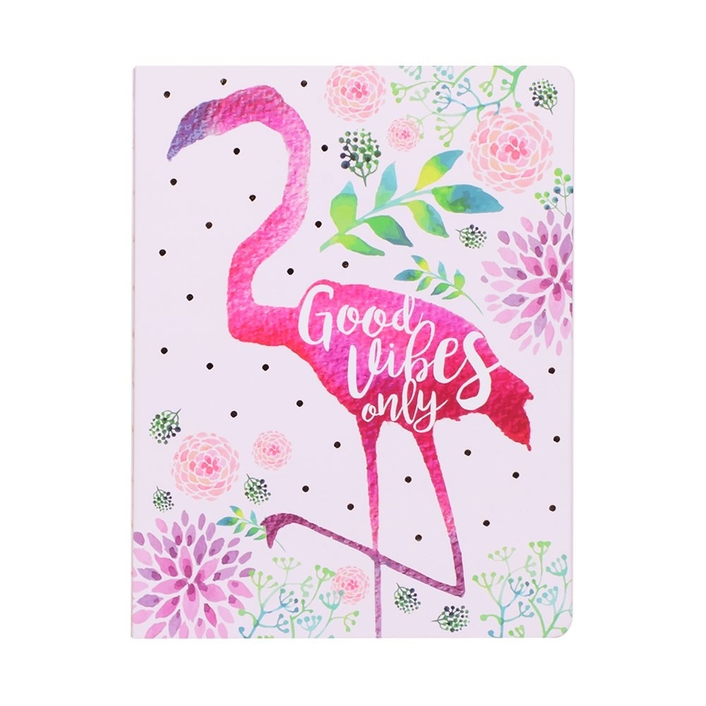 A planner with a flamingo on it