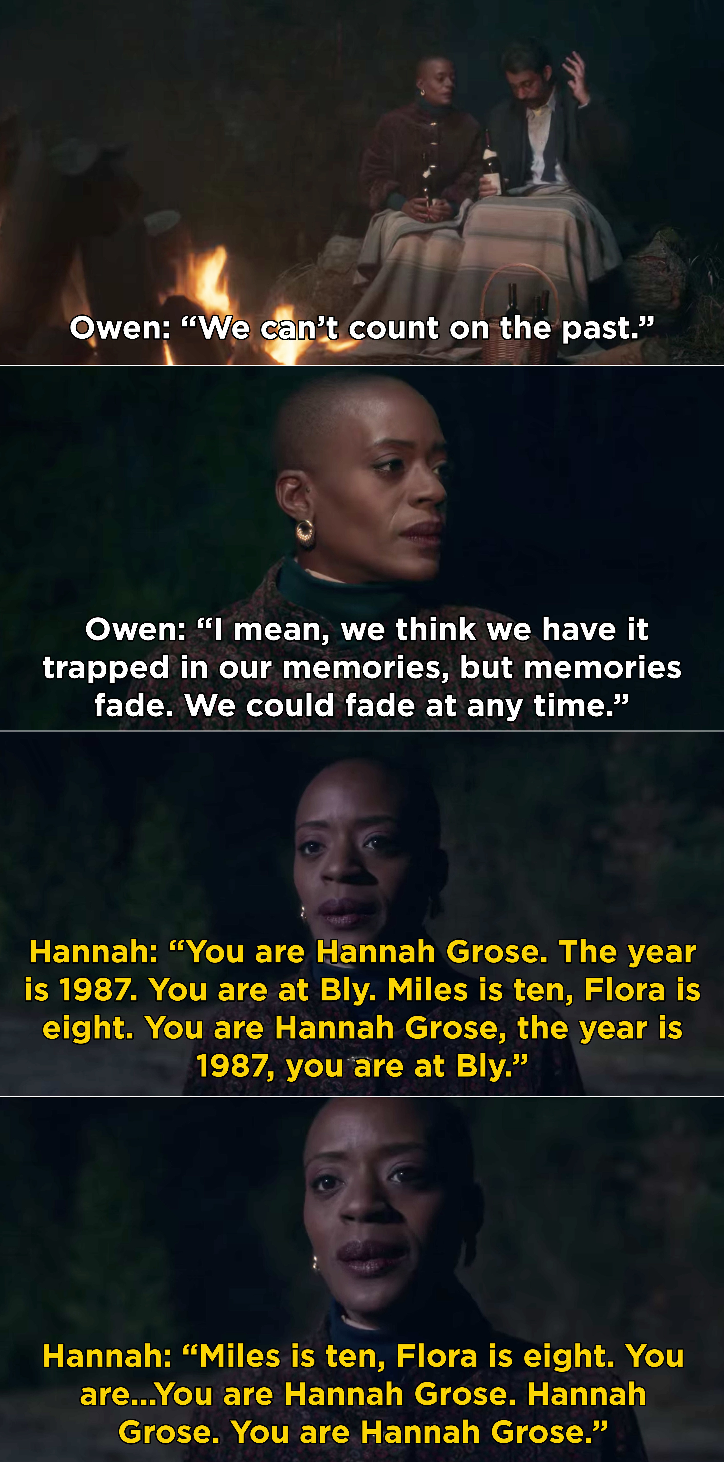 Hannah repeating everything about herself so she won&#x27;t forget