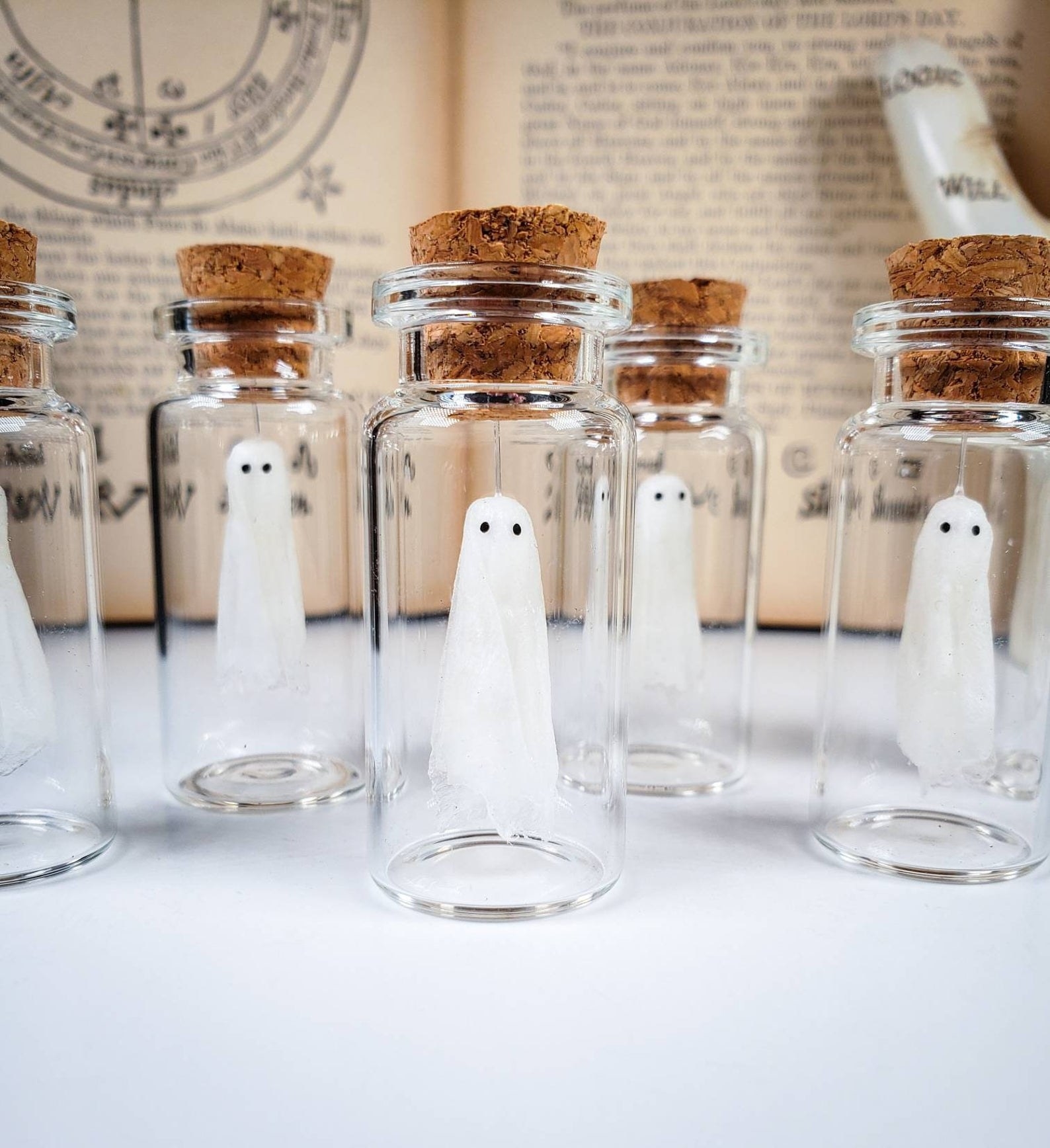 Miniature ghost in a bottle