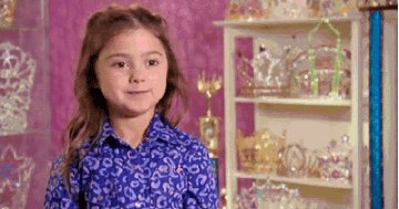 Little girl smiling from Toddlers And Tiaras on TLC 
