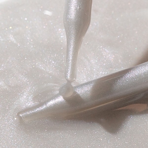 A shimmering close-up of the liquid highlighter