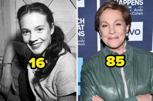 Julie Andrews at 16 years old vs. what she looks like today
