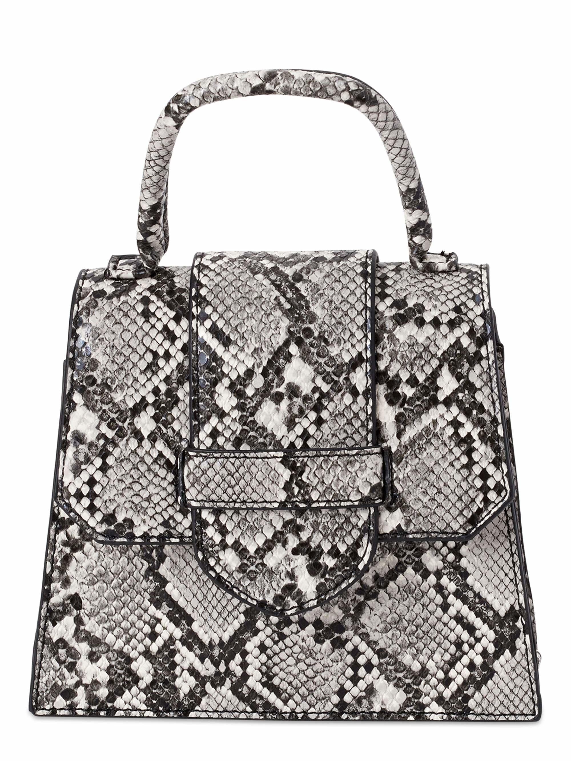 Small faux leather snake pattern bag.