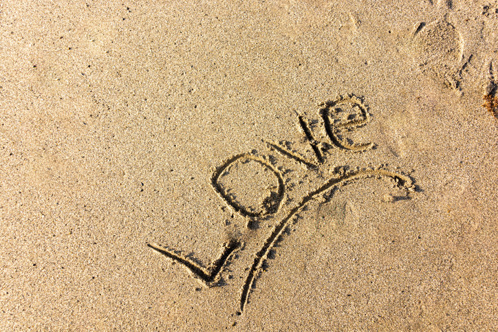 &quot;Love&quot; written in the sand