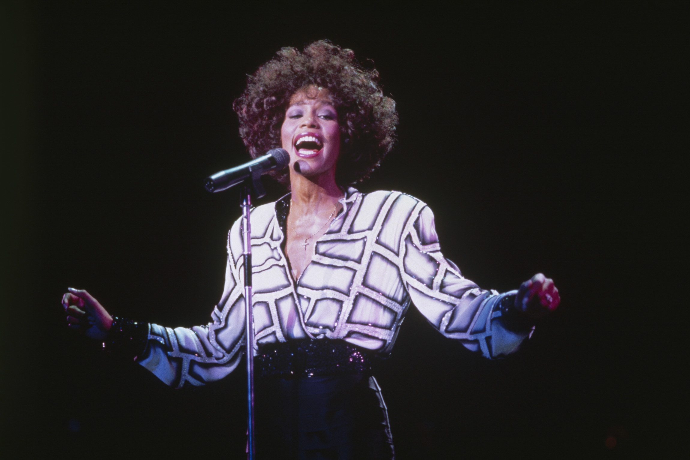 Whitney Houston on stage