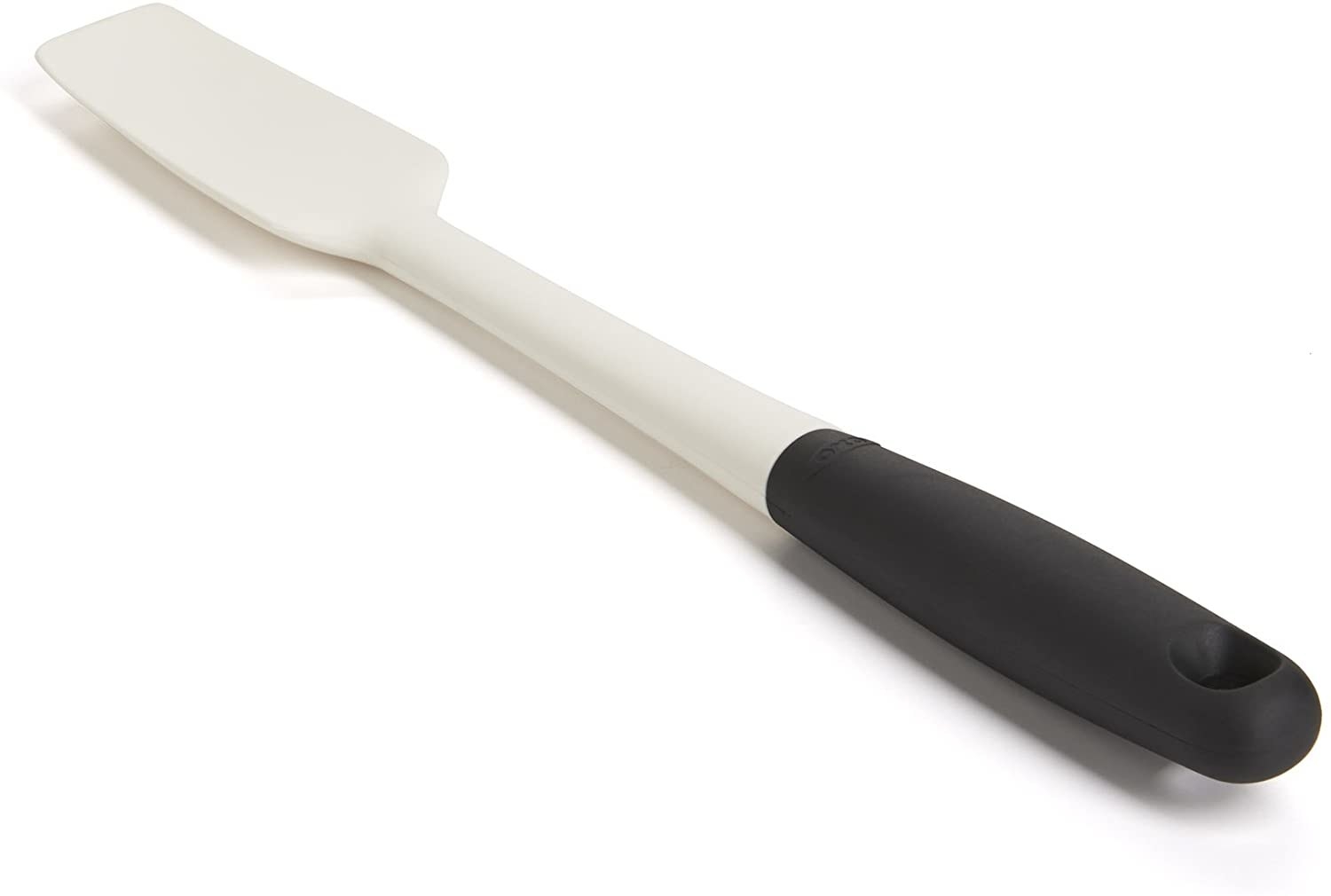 Side view of OXO silicone jar spatula