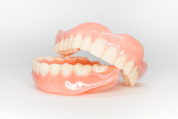 Stock photo of dentures.