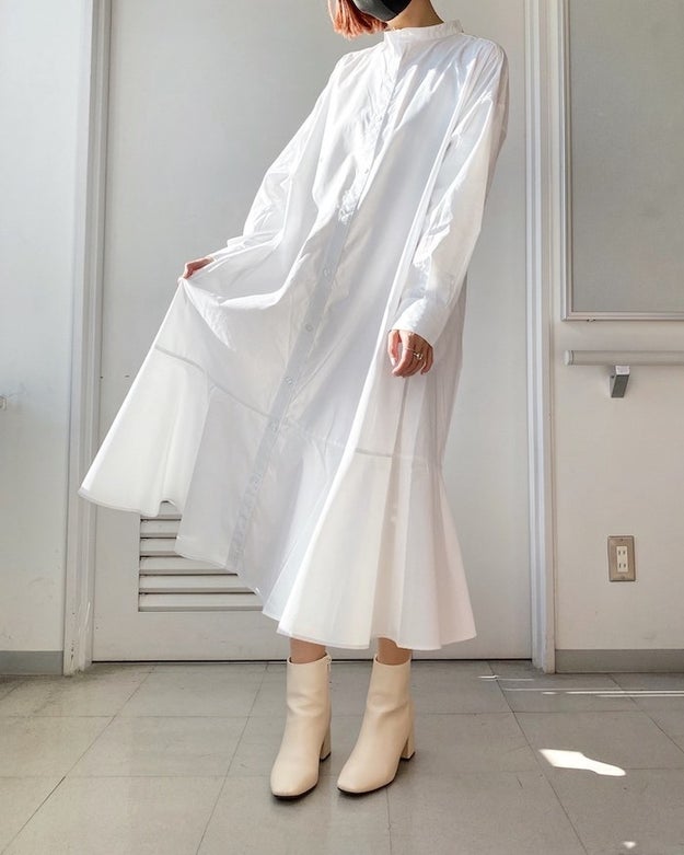 ロングシーズン使えそう Guのシャツワンピース シルエットがめっちゃきれいなんです