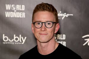 Tyler Oakley attends the world premiere of "RuPaul's Drag Race Live!" at Flamingo Las Vegas on January 30, 2020 in Las Vegas, Nevada