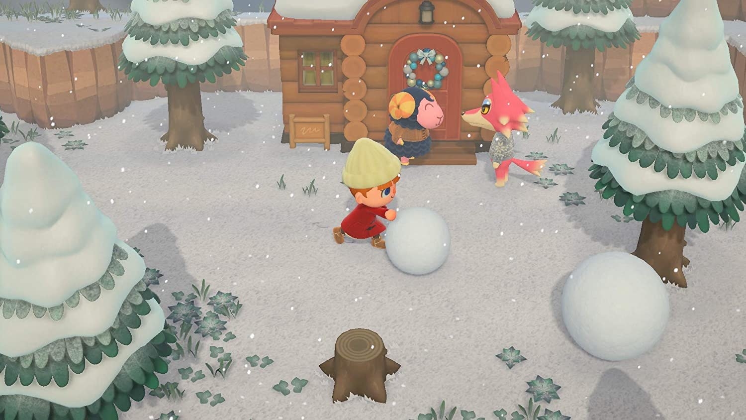 character building a snowman