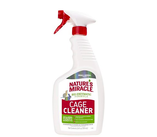 the cage cleaner in a spray bottle