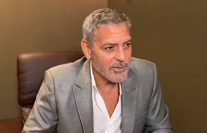 George Clooney speaks virtually