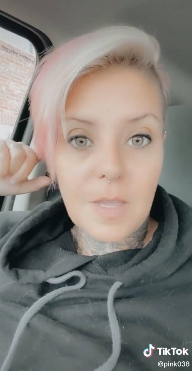 Screenshot of woman from TikTok.