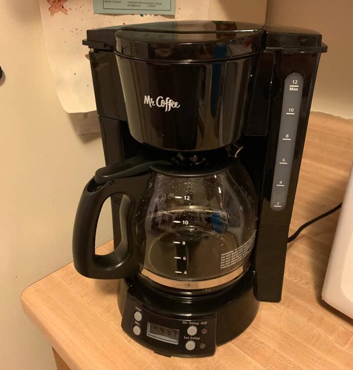 reviewer photo showing Mr. Coffee coffee pot on their countertop 