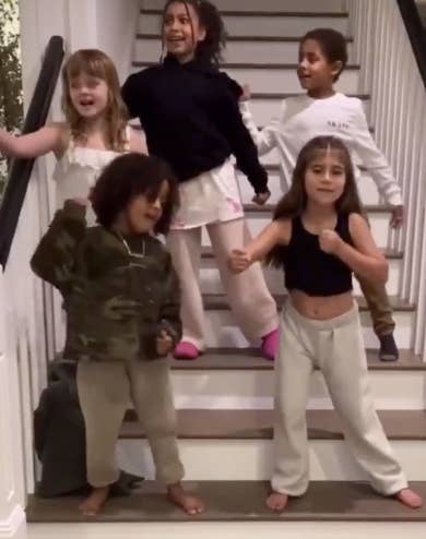 the Kardashian kids dancing