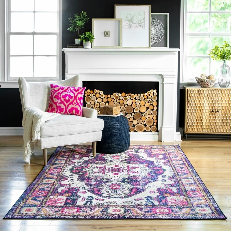 The ornate area rug
