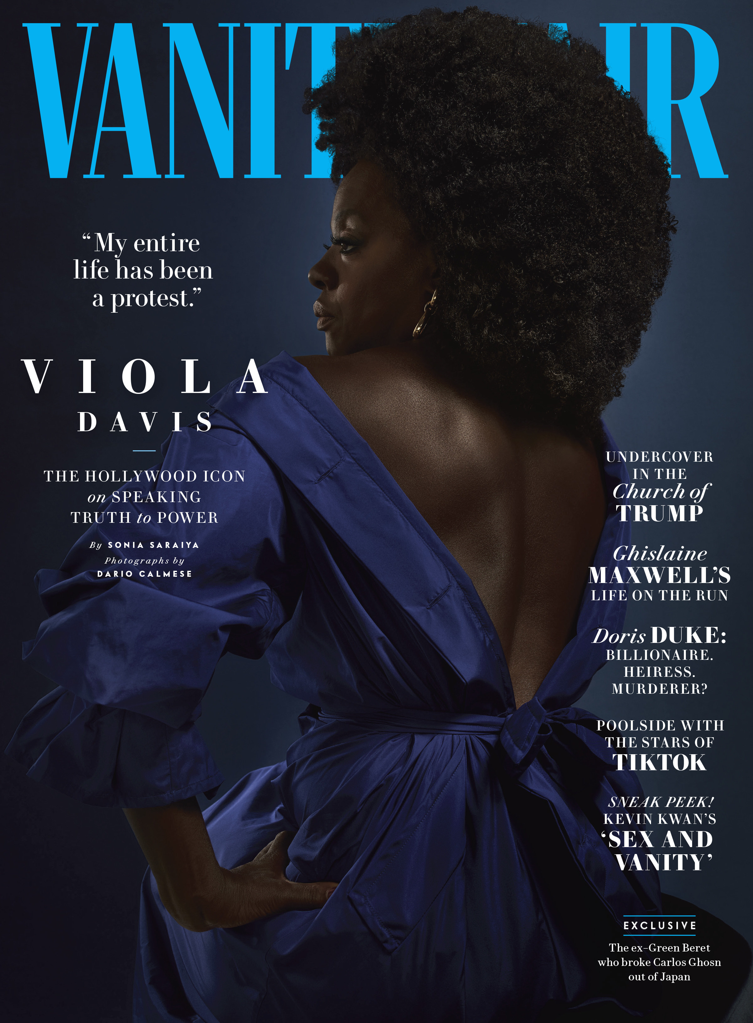Cover of July/August 2020 issue of Vanity Fair with Viola Davis