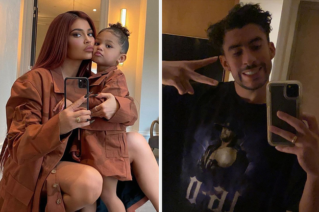 Kylie Jenner, Stormi Webster, and Bad Bunny
