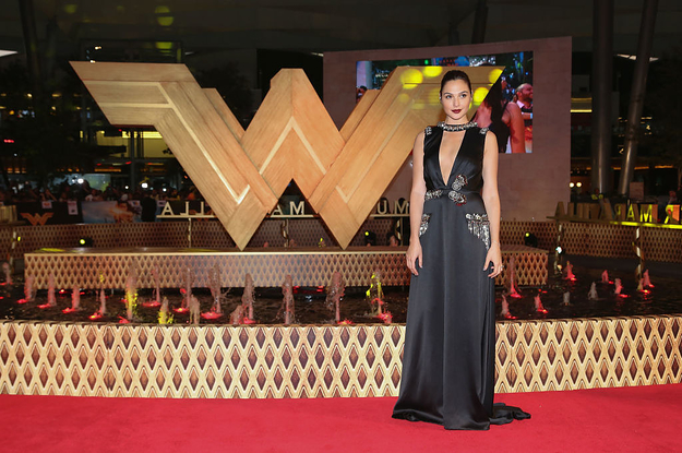 Gal Gadot at wonder woman premiere