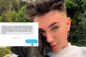 James Charles' TInder message