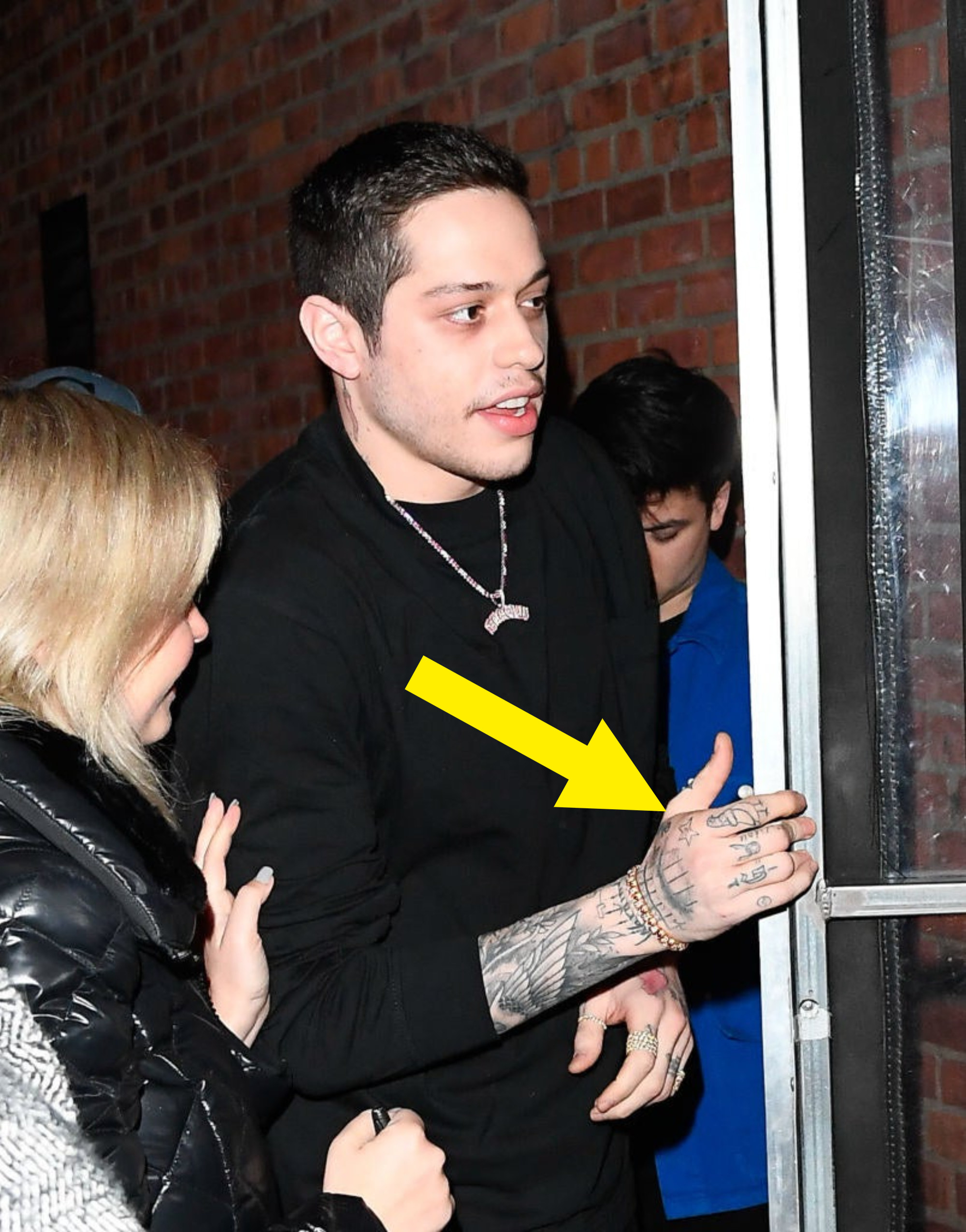 Pete Davidson REMOVES Kim Kardashian tattoo that said 'my girl is a lawyer'  two months after split | Daily Mail Online