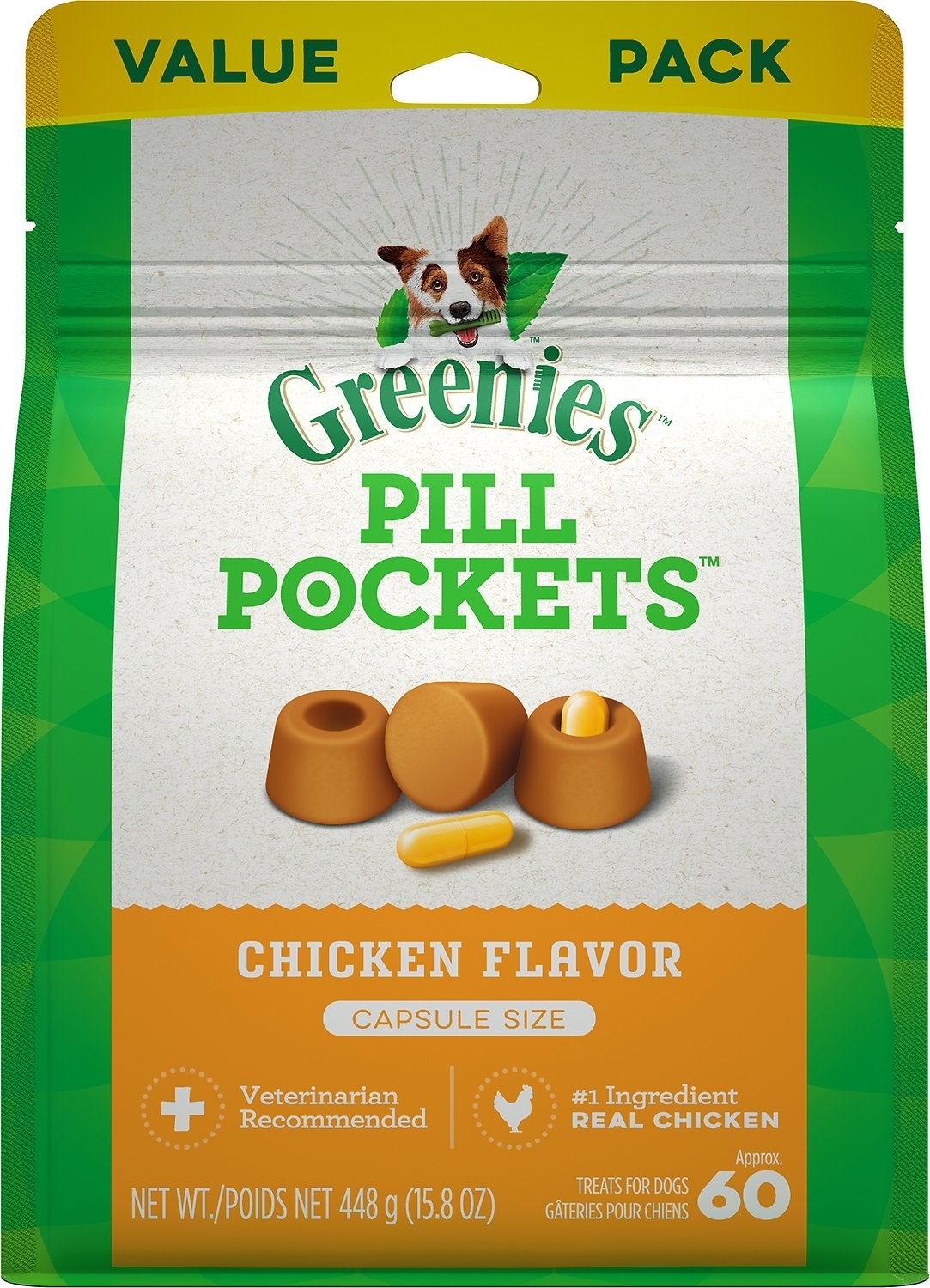 A package of the pill pockets
