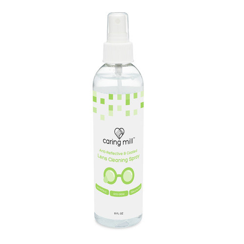 clear lens cleaning spray in bottle