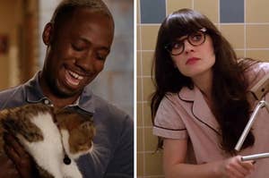 new girl winston and jess
