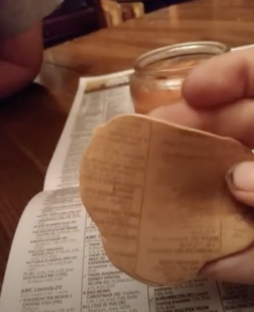 silly putty copying a newspaper