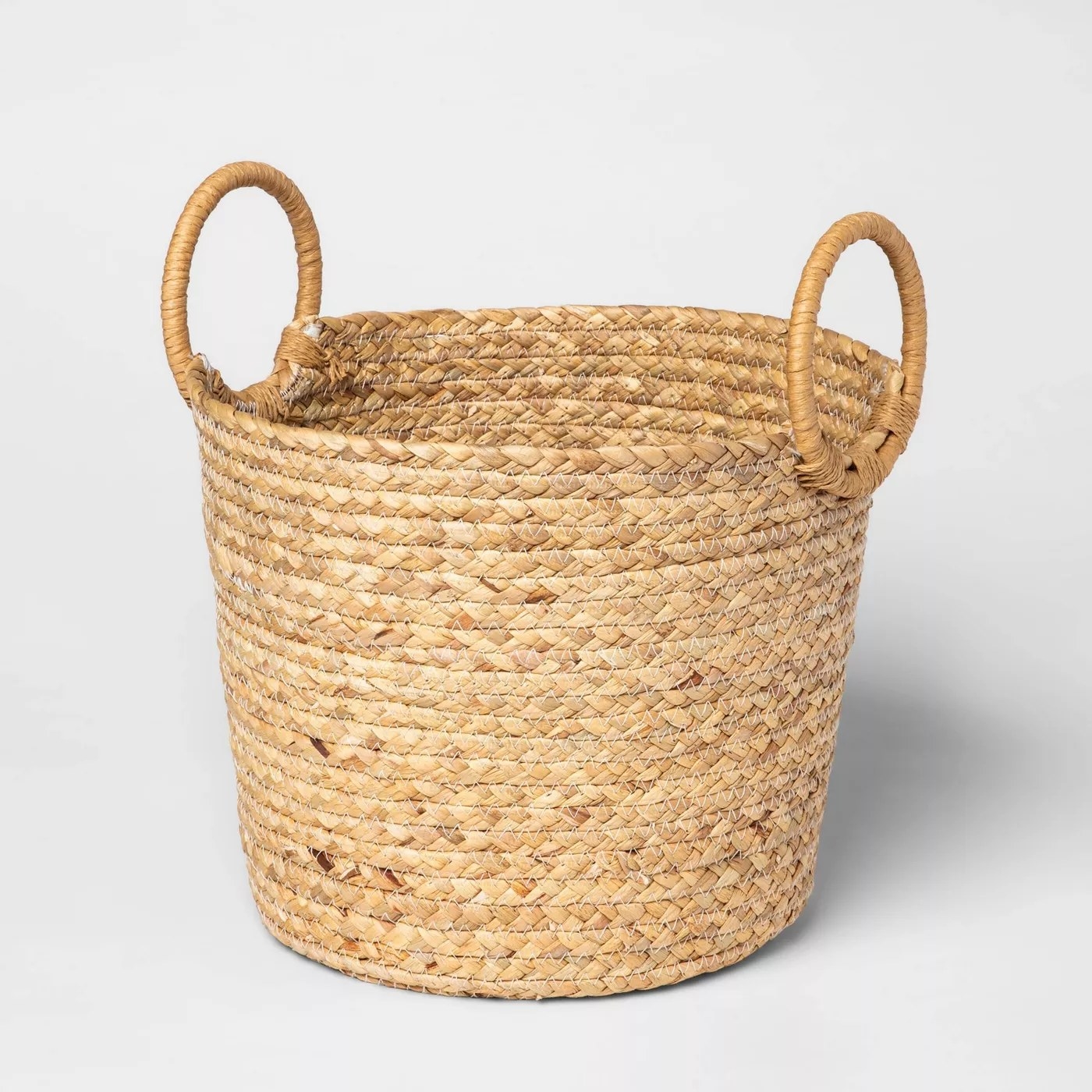A close-up of the empty basket