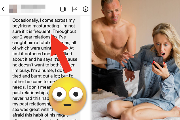 Screenshot of a DM next to a woman in bed with a man looking at his phone