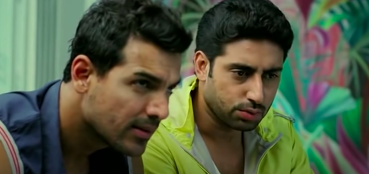 Abhishek bachchan and john abraham in dostana