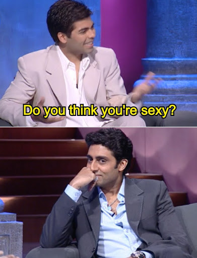 An exchange from an episode of koffee with karan