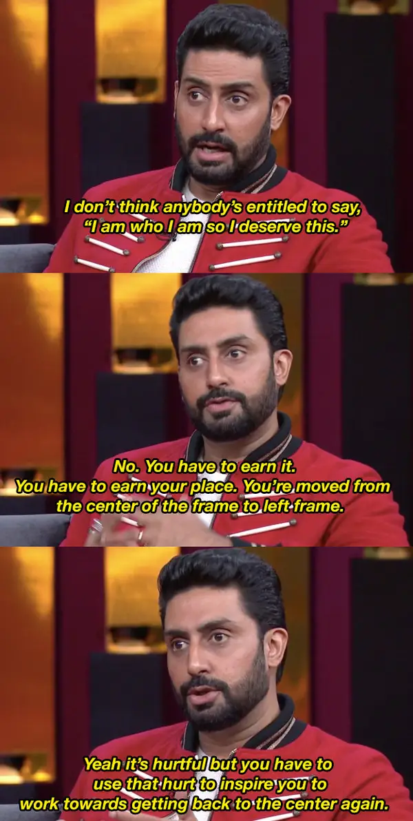 An exchange from an episode of koffee with karan