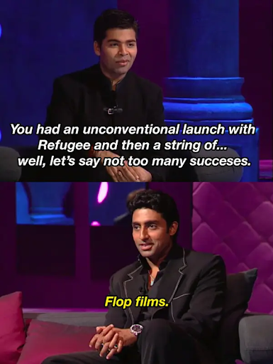 An exchange from an episode of koffee with karan