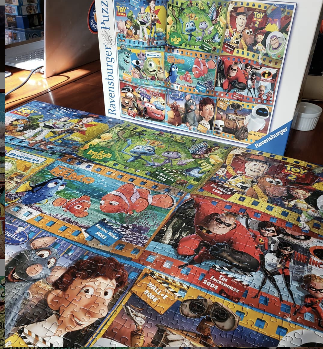 a completed Ravensburger puzzle