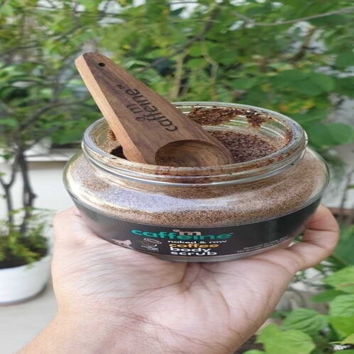 Inside of the coffee body scrub 