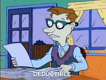 Rugrats cartoon reviewing taxes
