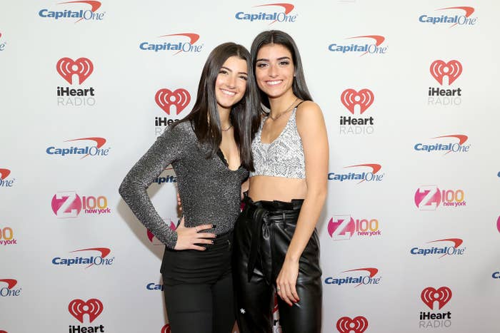 Charli D&#x27;Amelio and Dixie D&#x27;Amelio arrive at iHeartRadio&#x27;s Z100 Jingle Ball 2019 Presented By Capital One on December 13, 2019 in New York City