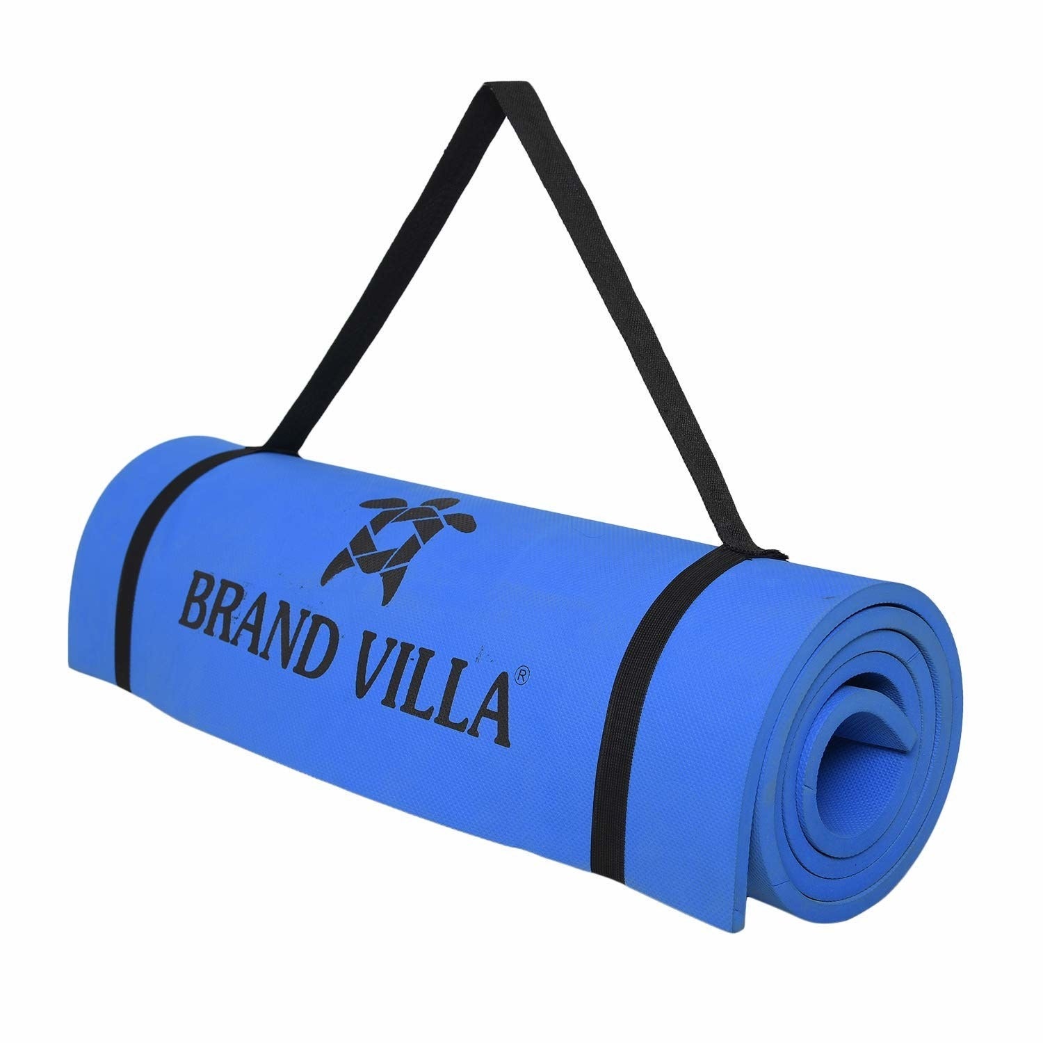 A blue yoga mat 