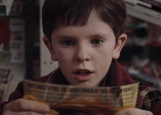Freddie Highmore as Charlie Bucket in the movie "Charlie and the Chocolate Factory."
