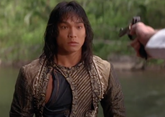 Jason Scott Lee as Mowgli in the movie "The Jungle Book."
