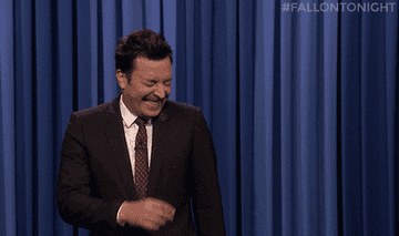 Jimmy Fallon laughing on &quot;The Tonight Show&quot;