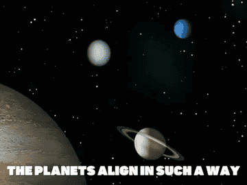 The planets align during an episode of &quot;Spongebob Squarepants.&quot;
