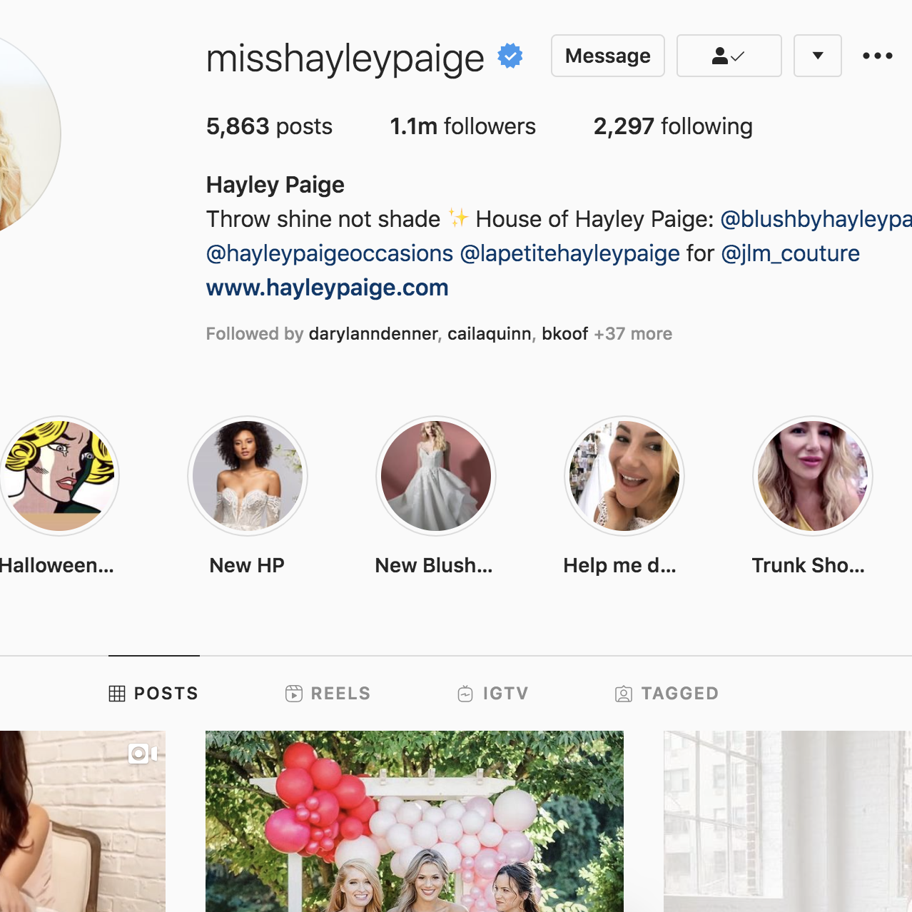 Hayley Page Loses Instagram Over JLM Lawsuit