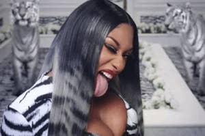 Megan Thee Stallion in a music video